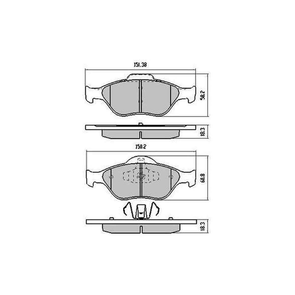RDA Phantom Ceramic Brake Pad Set Front RDC1724