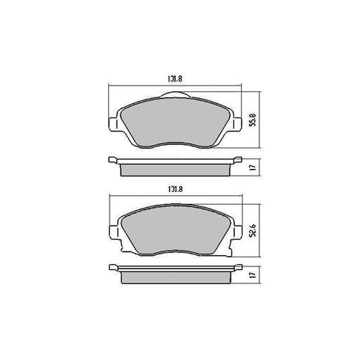 RDA Phantom Ceramic Brake Pad Set Front RDC1471