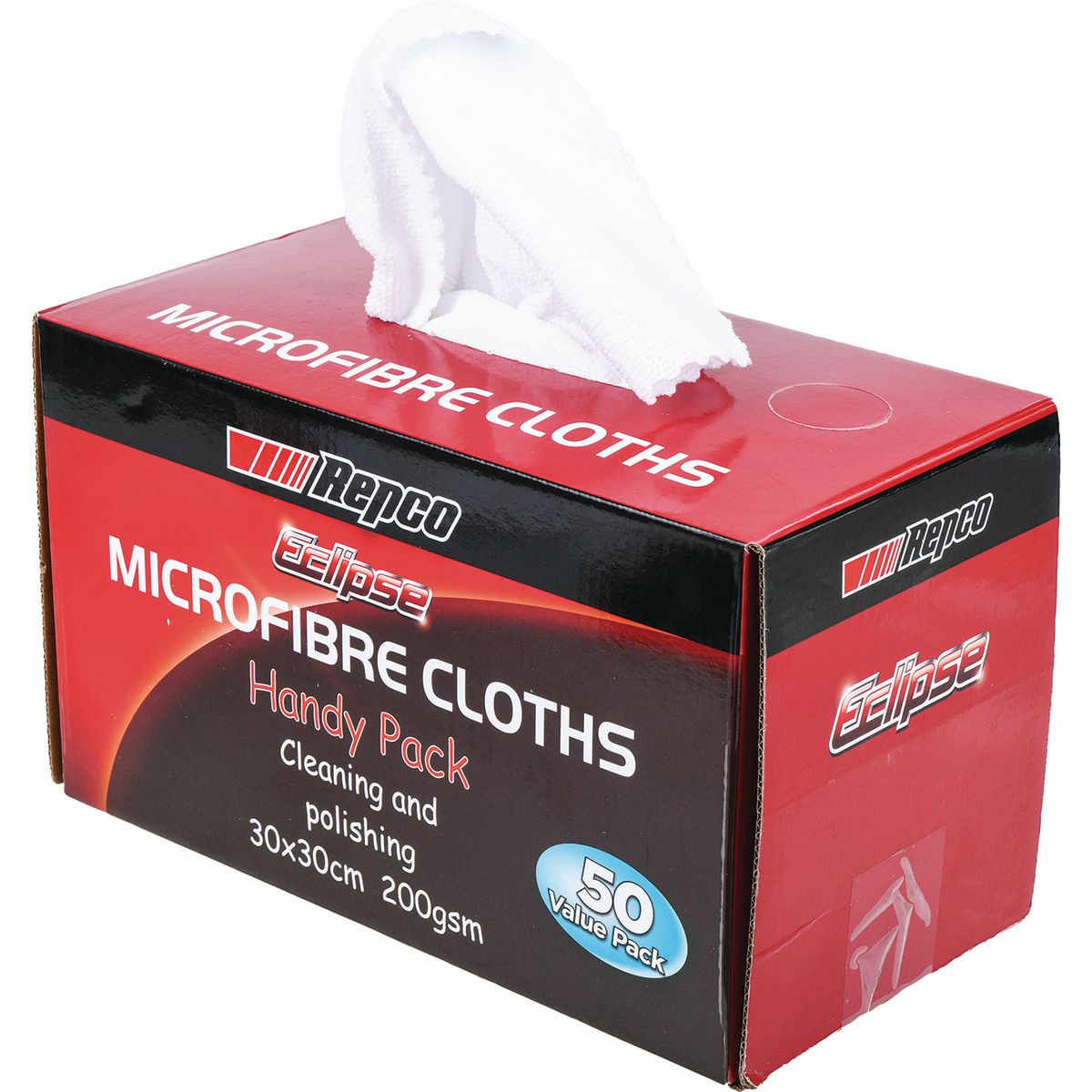 Eclipse Microfibre Cloths 50 Piece Box RCMFB50
