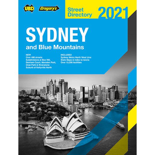 UBD Sydney Street Directory 2021 57th Edition 9780730000000