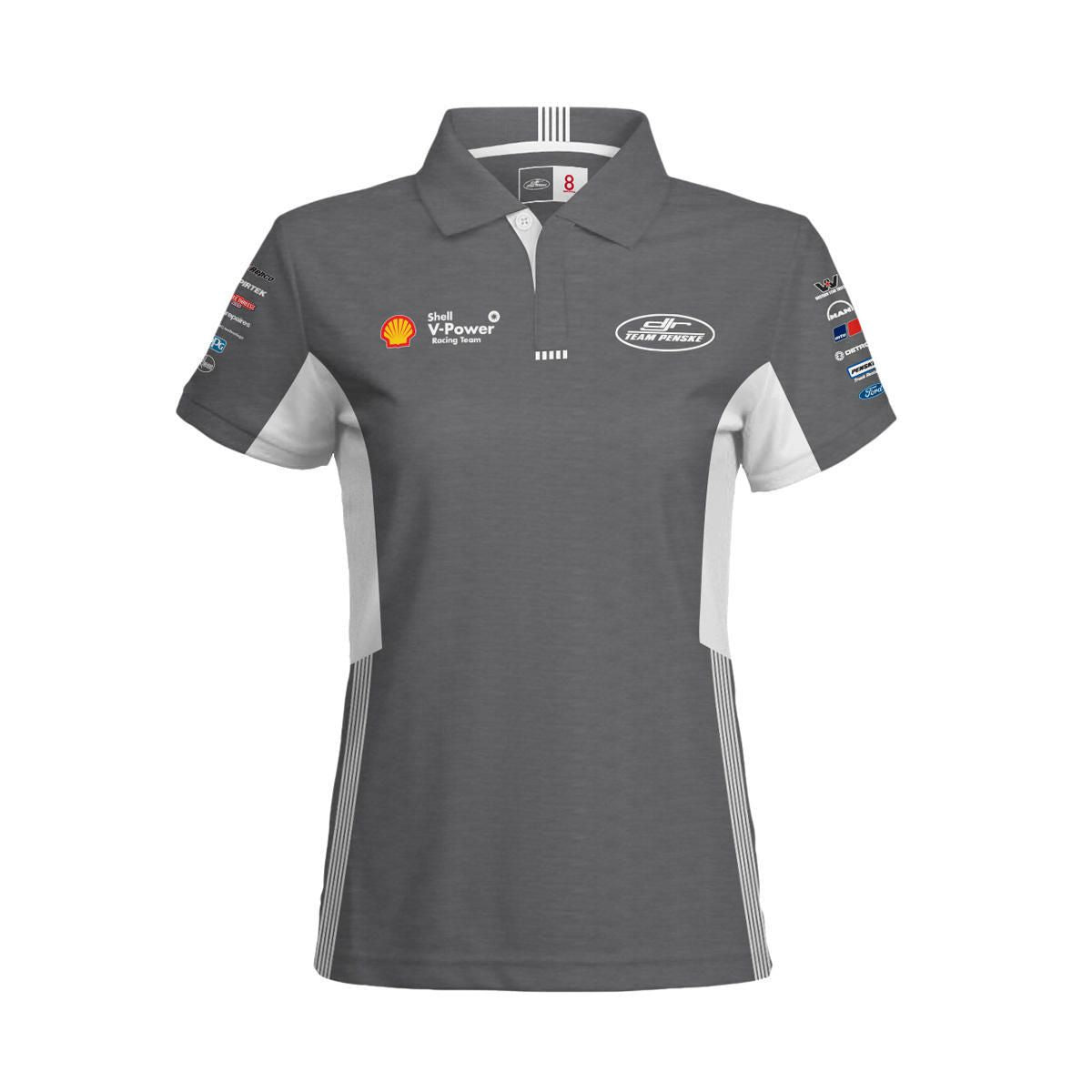 Shell V-Power Racing Team Polo Grey Women Size 14 SVP20.PW204