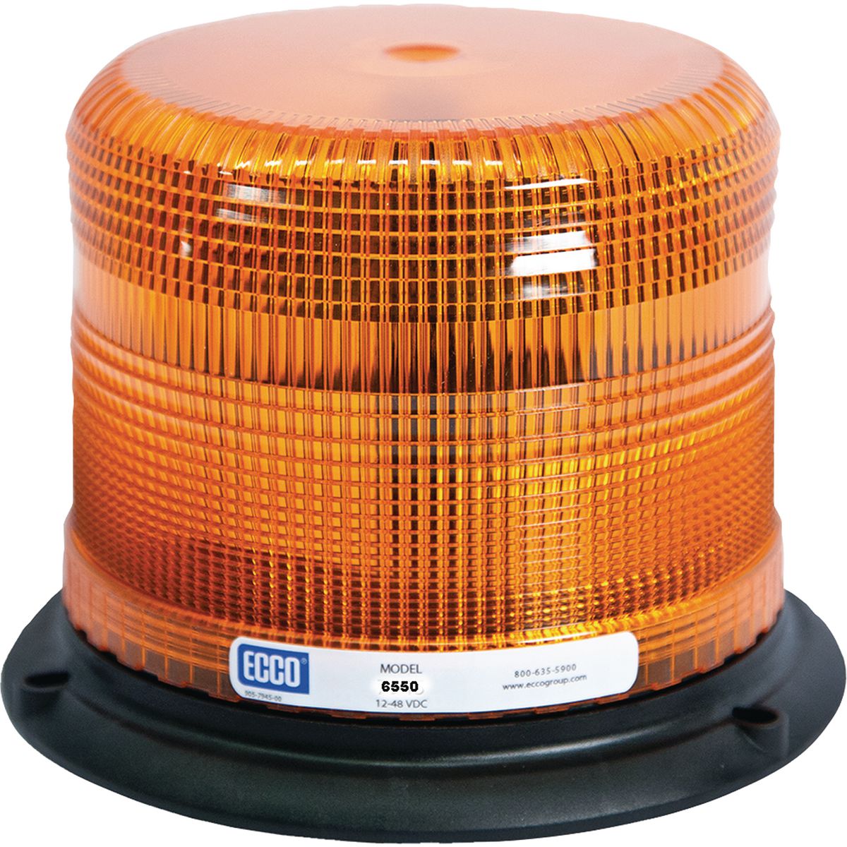 Ecco Strobe Light Amber 360 Degree Light Spread 1248 Volt Dc 6550A
