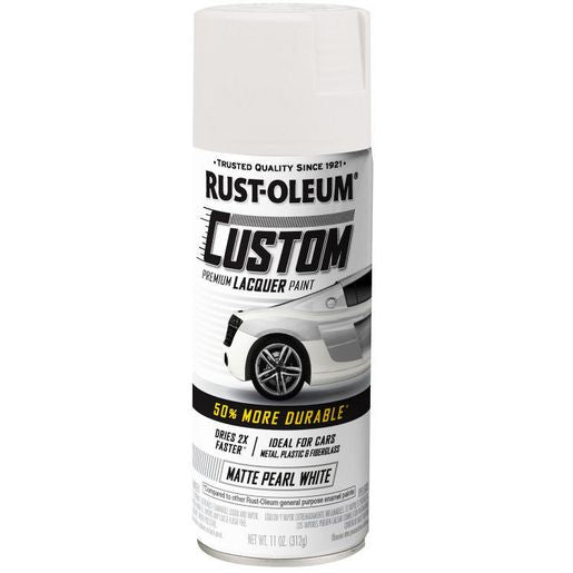 Rust-Oleum Premium Custom Lacquer Matte Pearl White 311g 352721
