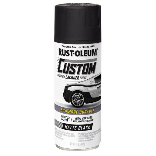 Rust-Oleum Premium Custom Lacquer Matte Black 311g 332289