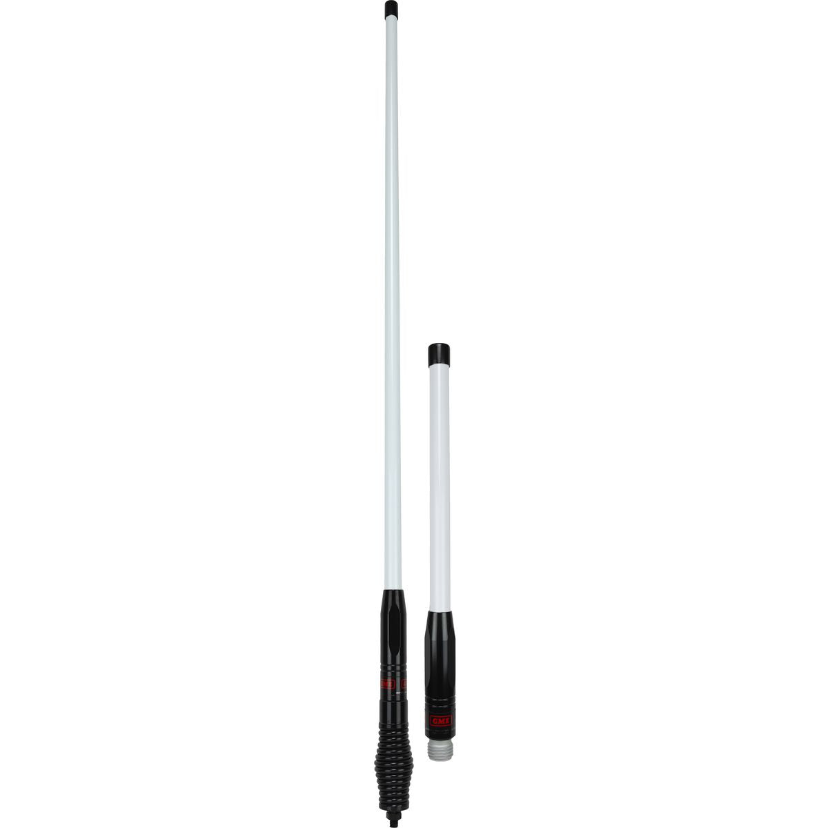 GME UHF CB Heavy Duty All Terrain Antenna Pack 2.1dB & 6.6dB White/Black AE4705WBTP