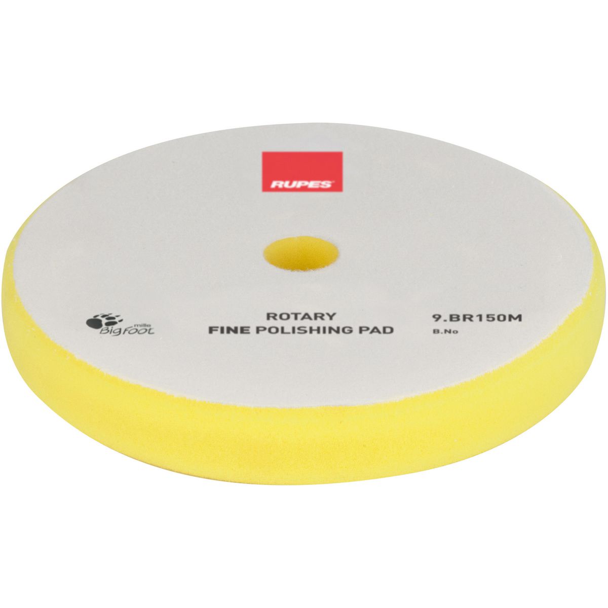 Rupes Bigfoot Rotary Foam Polishing Pad Yellow Fine 135mm