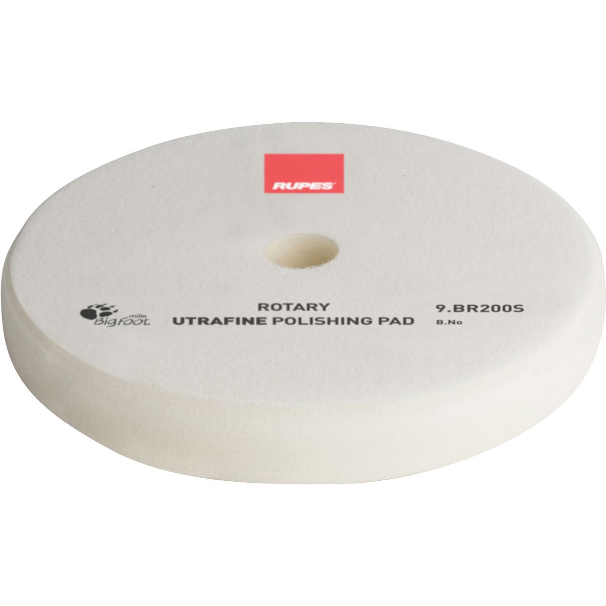 Rupes Bigfoot Rotary Foam Polishing Pad White Ultra Fine 180mm