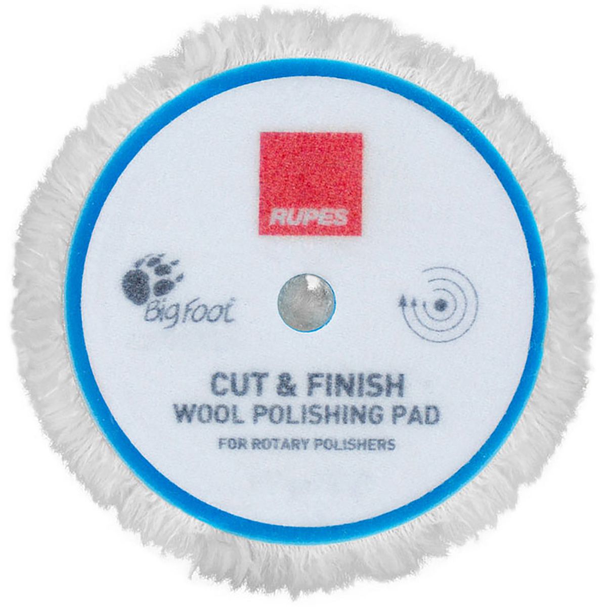 Rupes Bigfoot Cut & Finish Rotary Wool Polishing Pad 150Mm 9.BL180F (BULK)