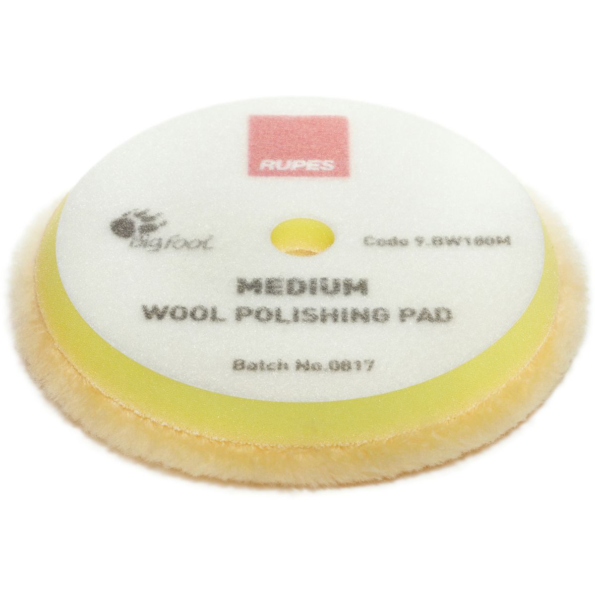 Rupes Wool Pad Med Yellow 150/170mm  2Pk