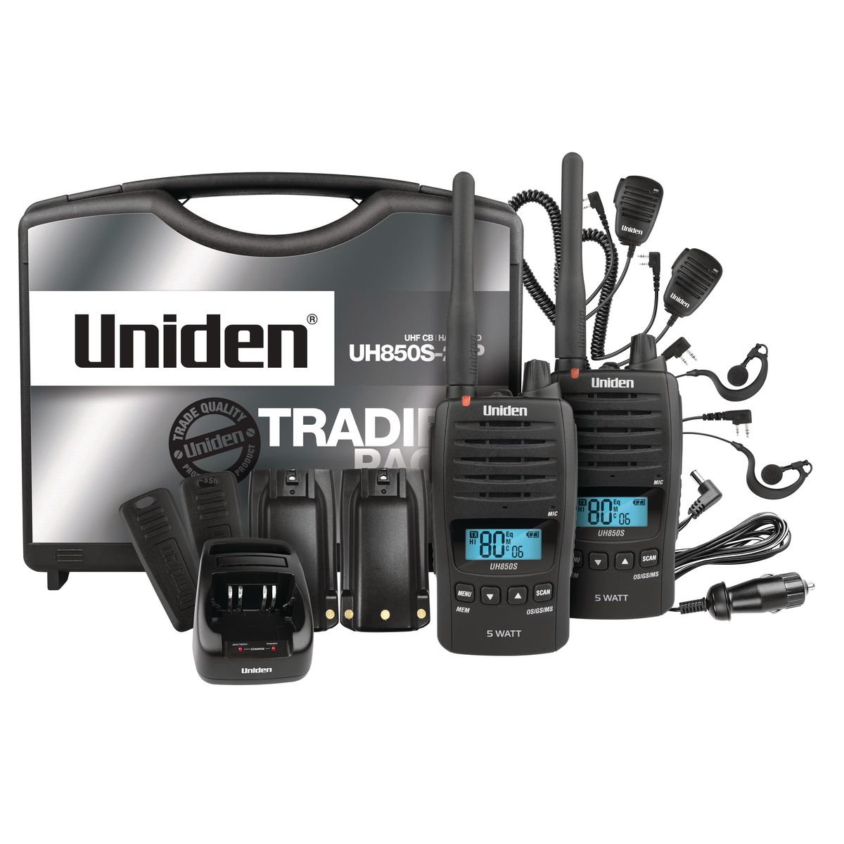 Uniden 5W UHF Waterproof Tradies Twin Pack