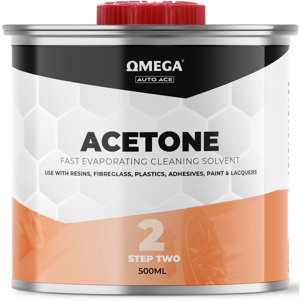 Omega Acetone Solvent 500ml AA-AC500ML