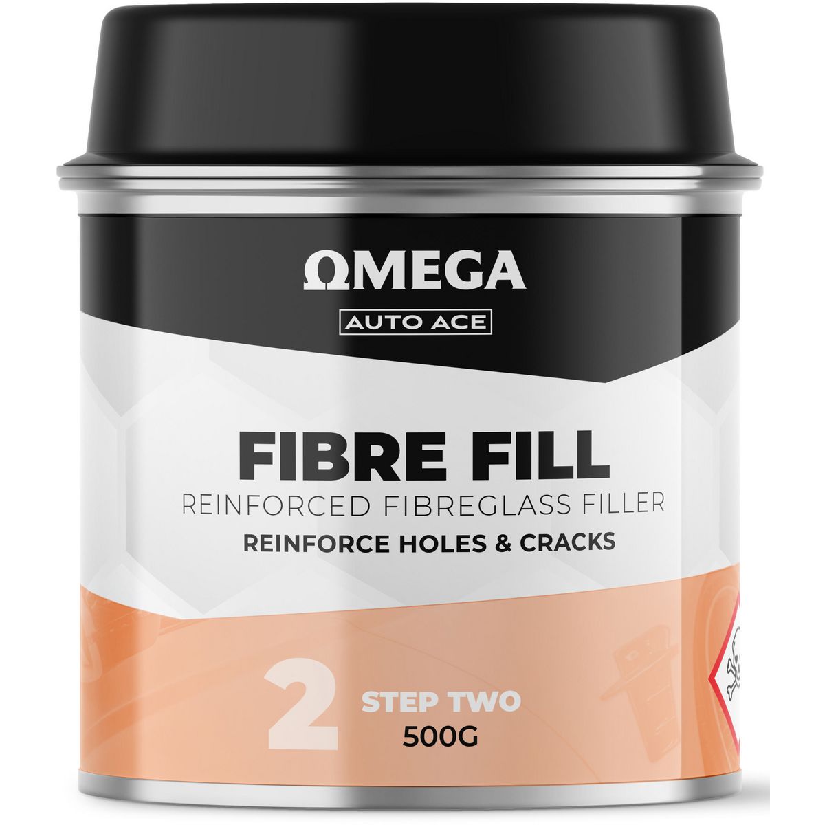 Omega Reinforced Fibreglass Filler 500g AA-FF500G