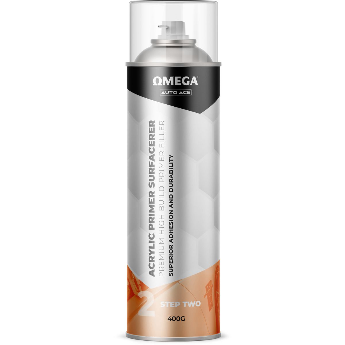 Omega Premium Acrylic Lacquer Primer Surfacer Grey 400g AA-APSG400G