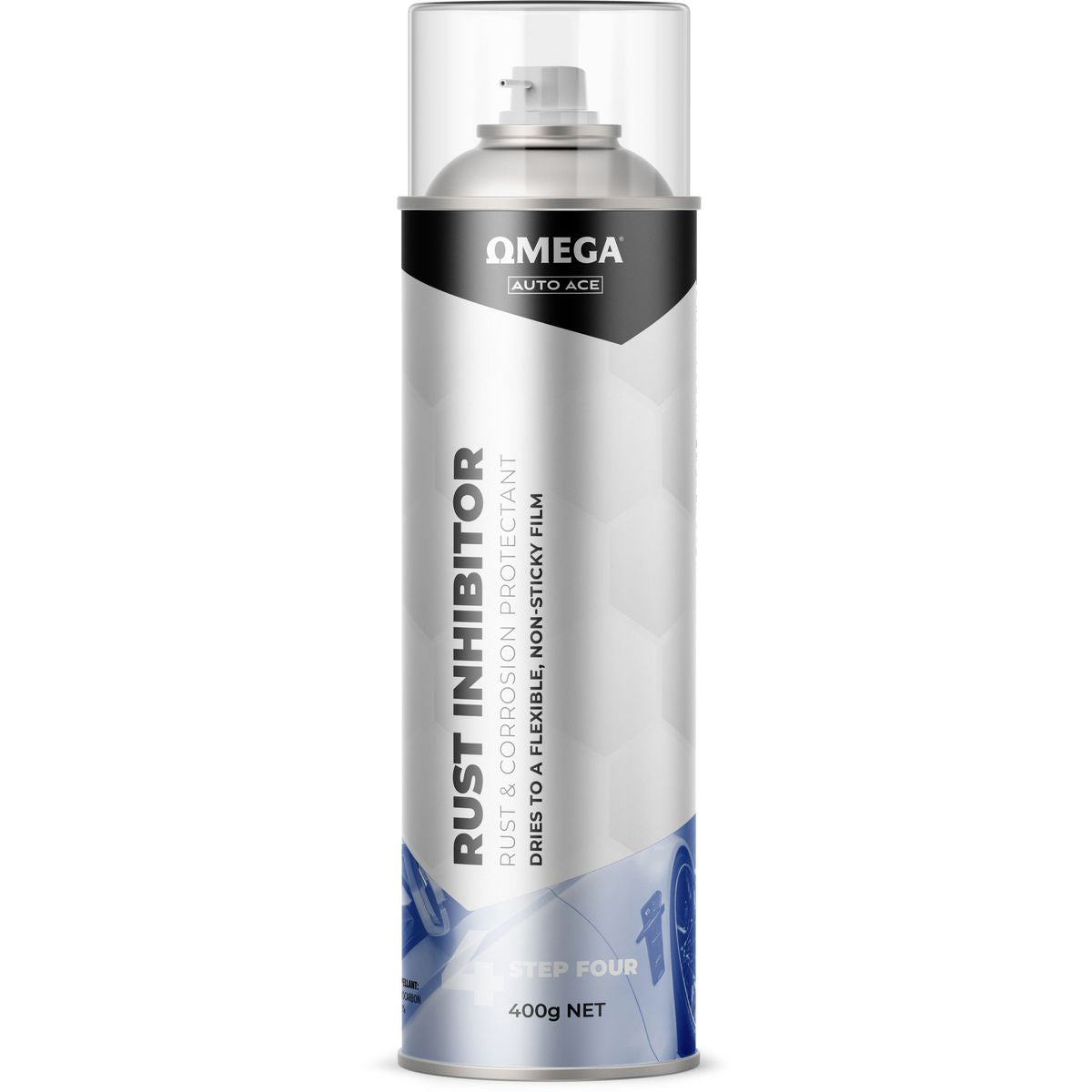 Omega Rust Inhibitor Rust & Corrosion Protectant Aerosol Spray 400g AA-CRI400G