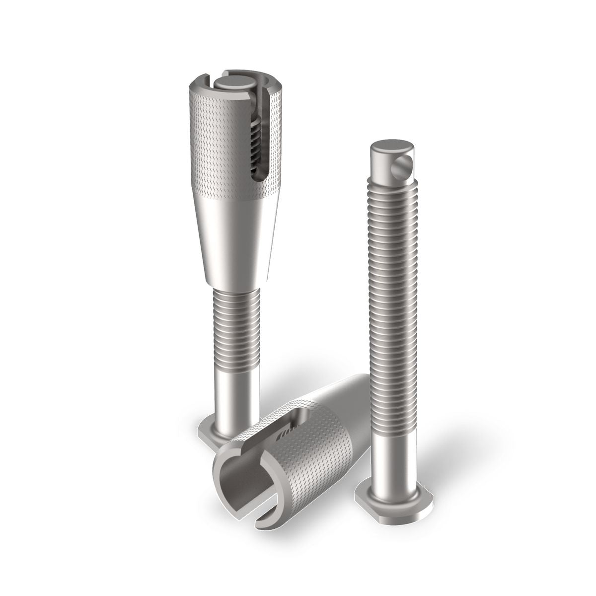TRED Mounting Pins w/ Nut 115mm (Pair) T2SP115