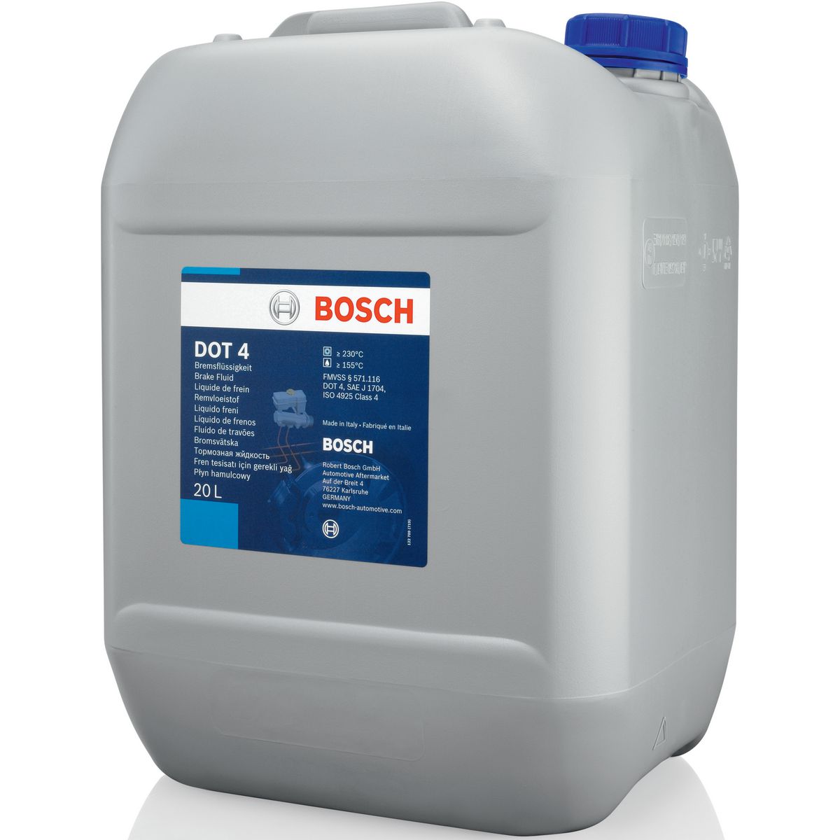 Bosch Red Dot Brake Fluid DOT 4 20L BF-20L