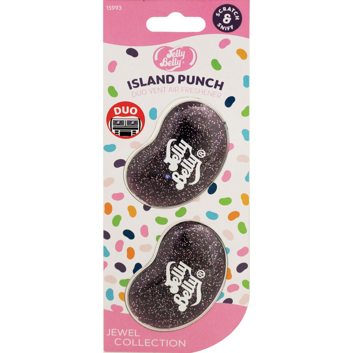 Jelly Belly Jewel Duo Vent Island Punch Car Air Freshener E303519400