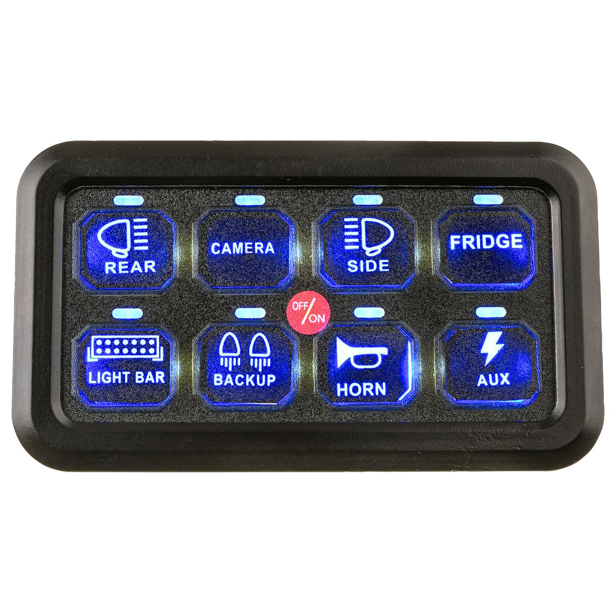 Thunder 8-Way Touch Switch Panel - Blue Illumination TDR11049