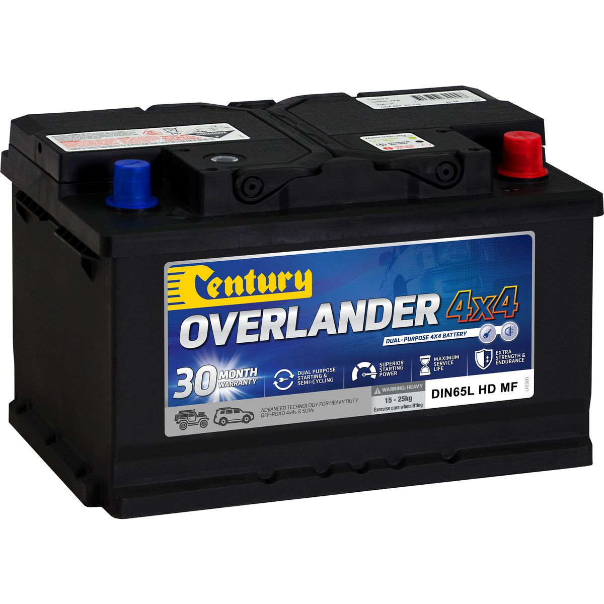 Century Batteries Battery Overlander 4X4 -125138 DIN65LHD MF