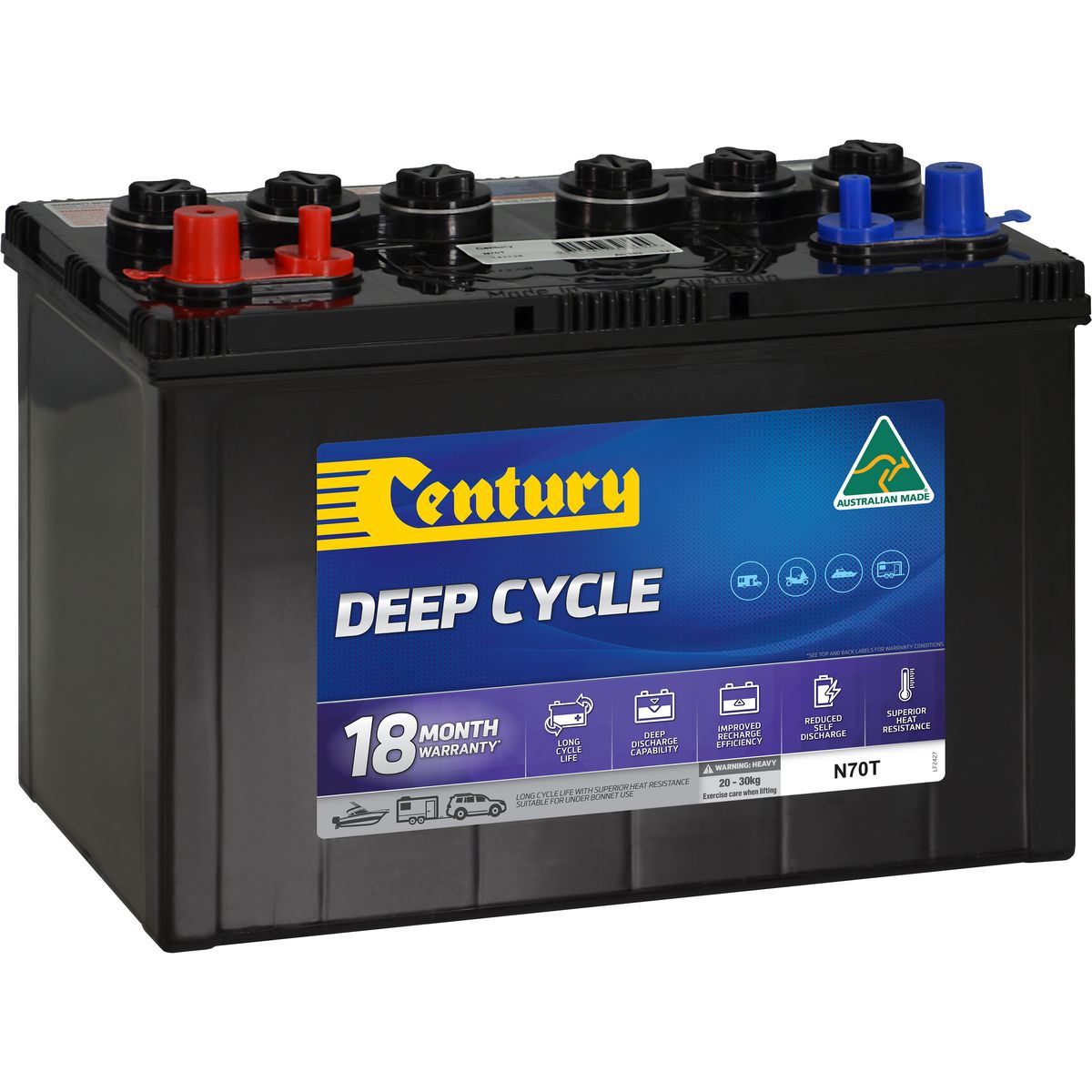 Century Batteries Battery- Deepcycle 141135 N70T