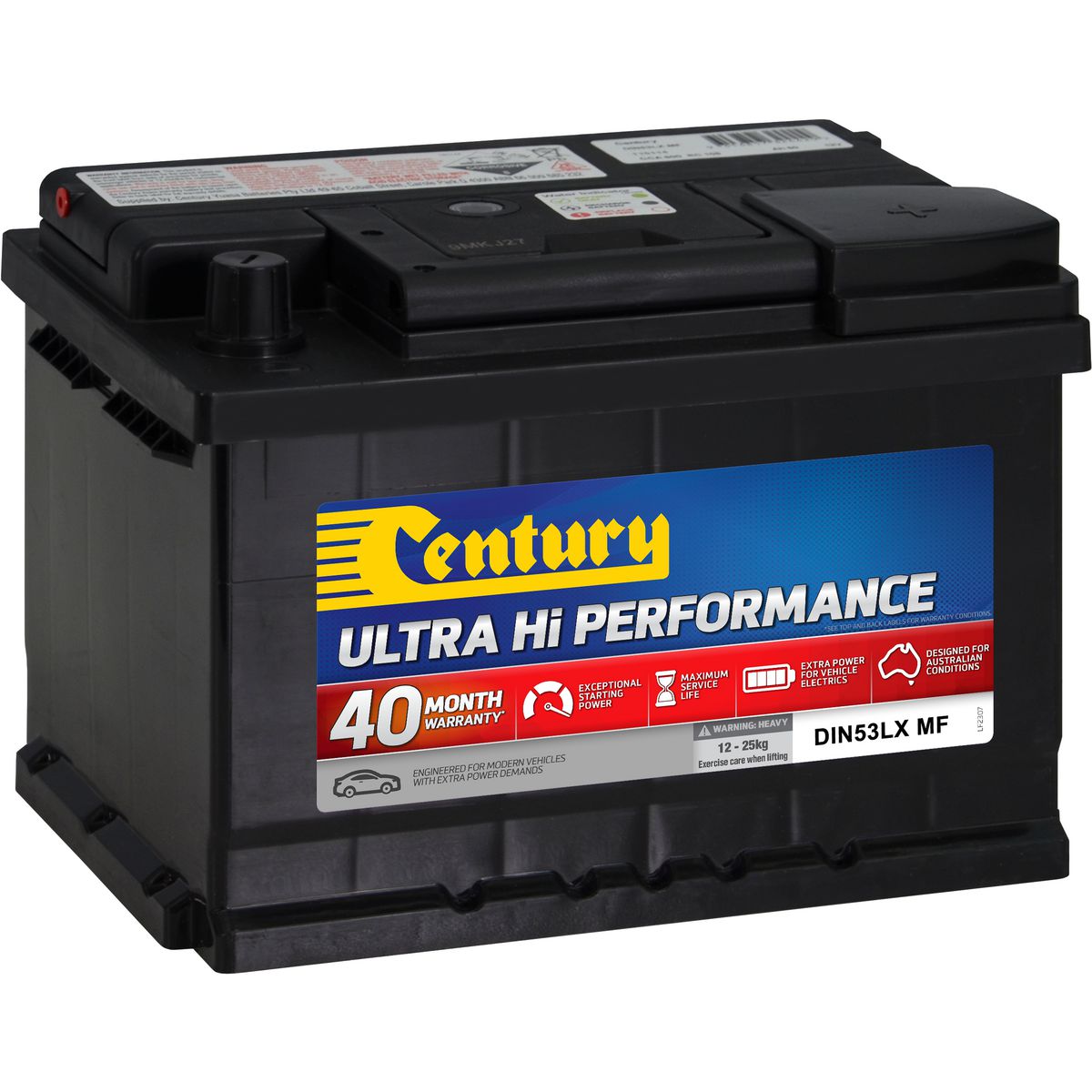Century Batteries Battery-Car & Pass 40M 109112 DIN53LX MF