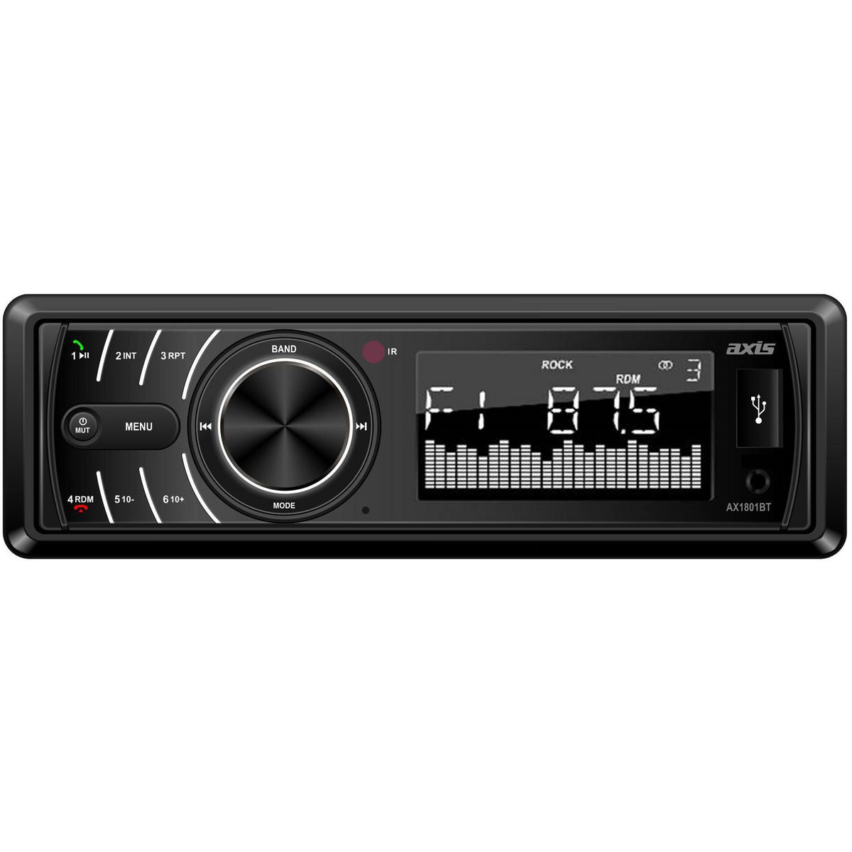 Axis 12/24V Bluetooth Mechless Multimedia Receiver AX1801BT