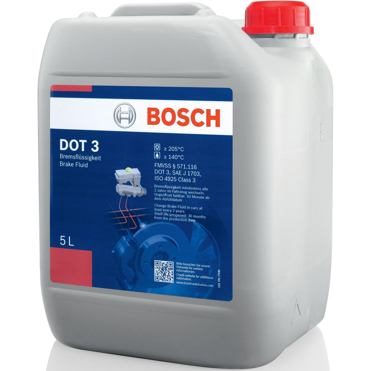 Bosch Dot 3 Brake Fluid 5L BF3-5L