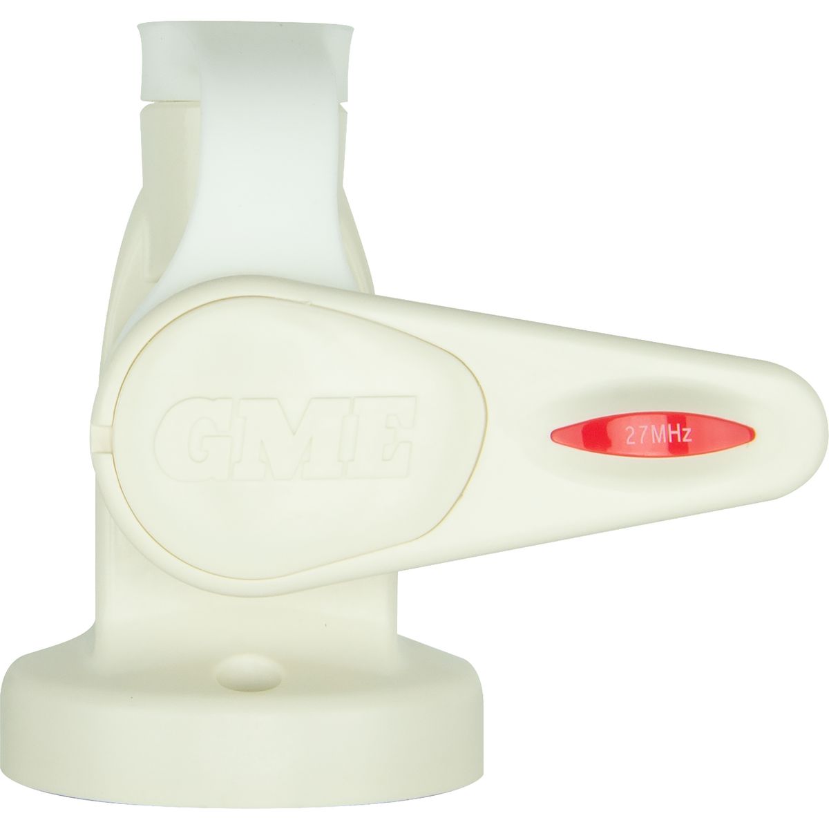 GME Antenna Base Round Single Swivel with lead - Suit AW36xx whips - White ABL015
