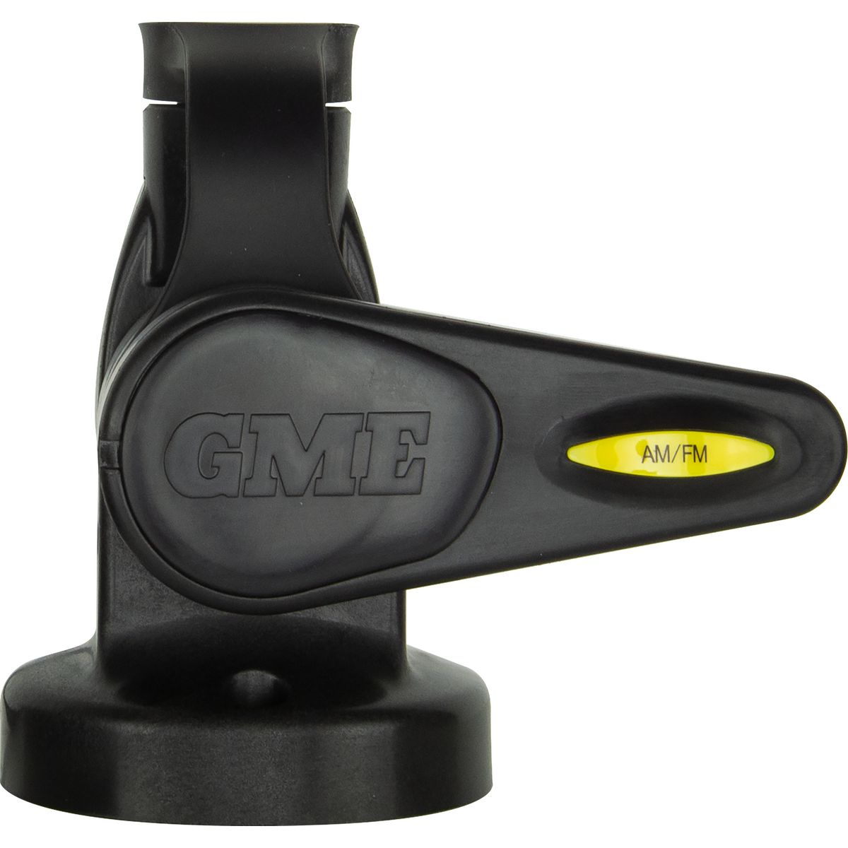 GME Antenna Base Round Single Swivel with lead - Suit AW36xx whips - Black ABL015B