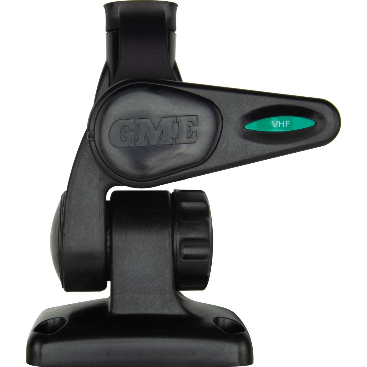 GME Antenna Base Rectangular Double Swivel With Lead - Suit Aw36Xx Whips - Black ABL012B