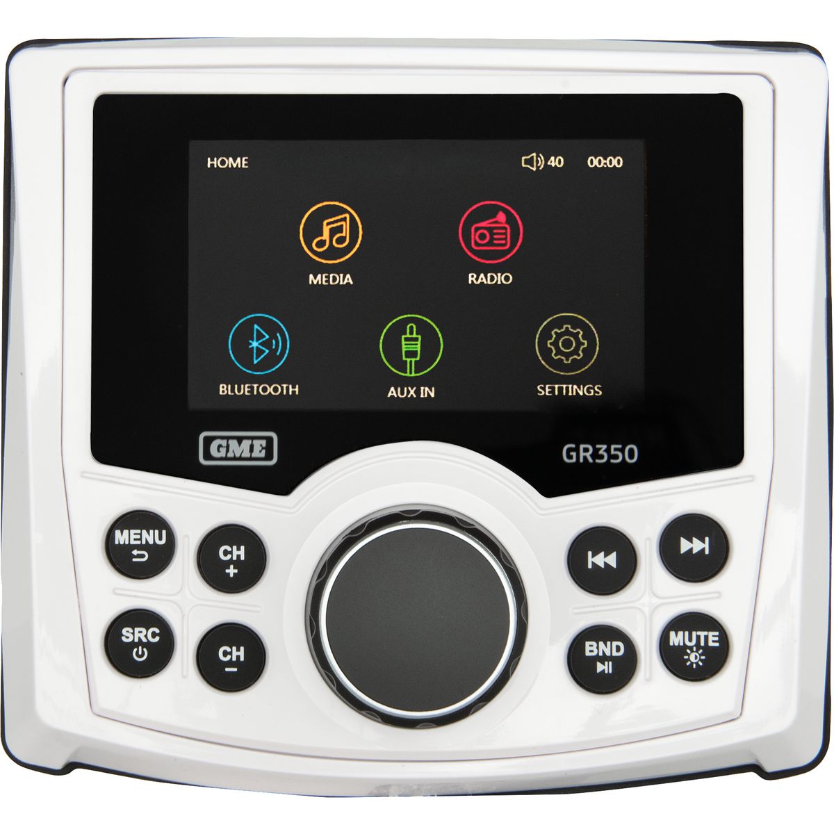 GME Marine Stereo White Bluetooth AM/FM GR350BTW