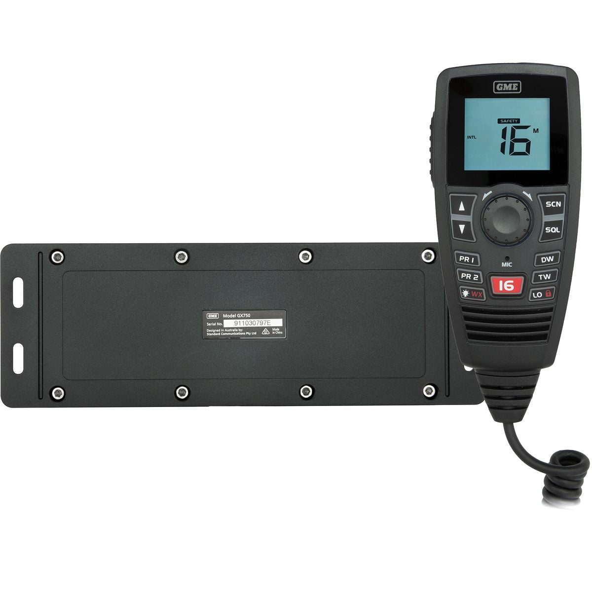 GME Black Box Vhf Marine Radio - Black GX750B