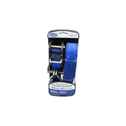 Ark Rachet Tie Down Stainless Steel 500kg 40mm X 8m RTDS4080B