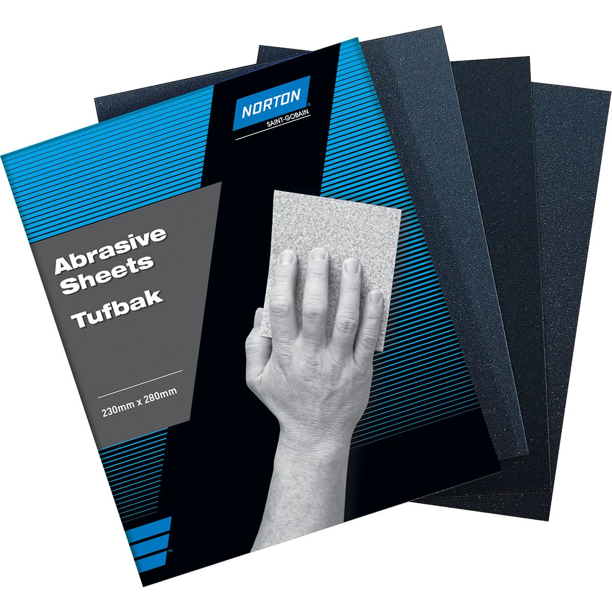 Norton Sand Paper Tufbak 230 X 280mm 1200 Grit 77696096832