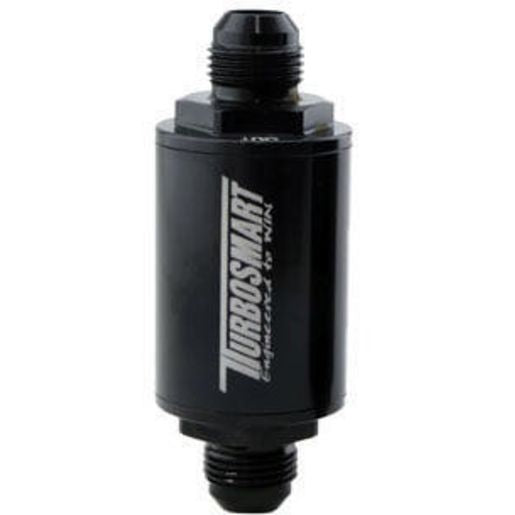 Turbosmart Turbosmart Billet Inline Fuel Filter 1.75x3.825" -10 AN Male (Black)