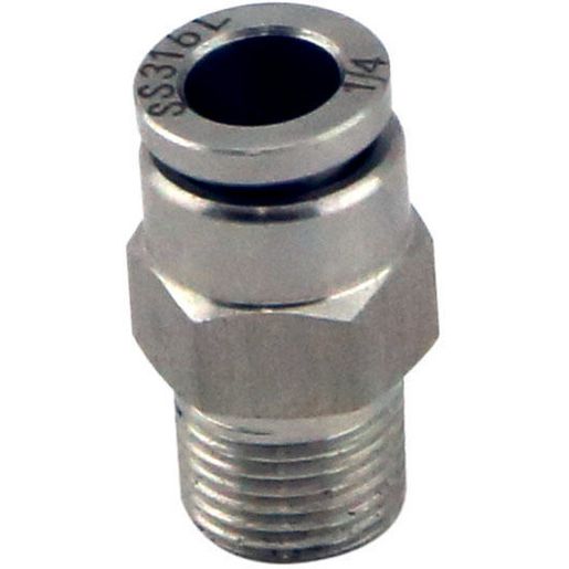 Turbosmart 1/8" NPT Straight Pushloc Fitting SS 6mm