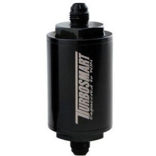 Turbosmart Turbosmart Billet Inline Fuel Filter 1.75x3.825" -6 AN Male (Black)