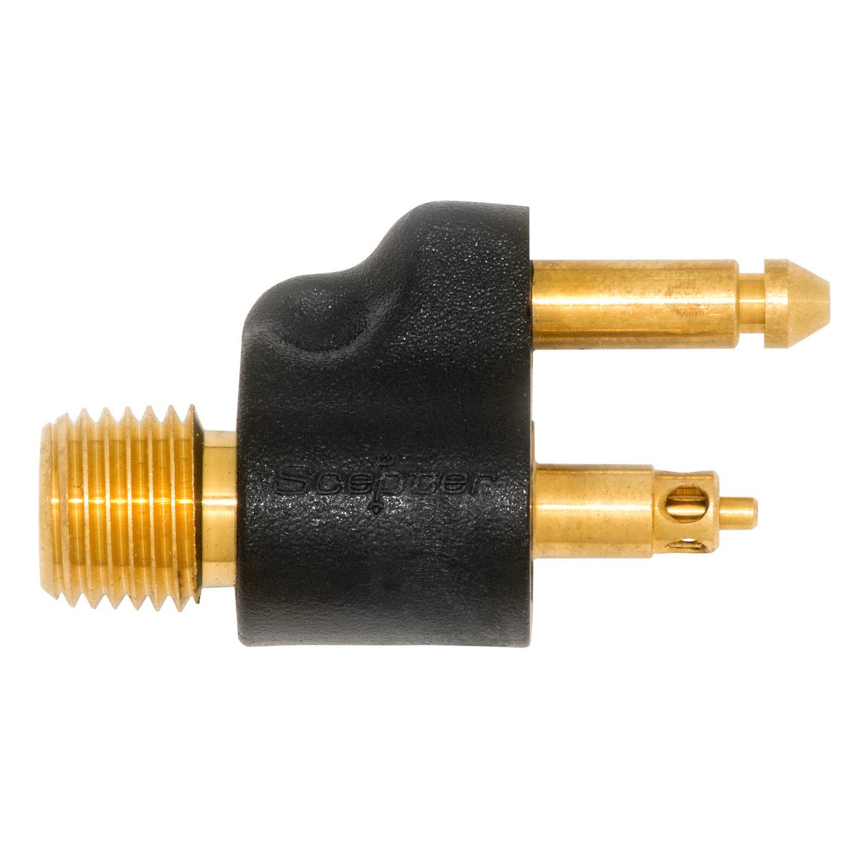 Scepter Brp (Johnson/Evinrude)1/4In Npt Brass Male Tank Connector 4068