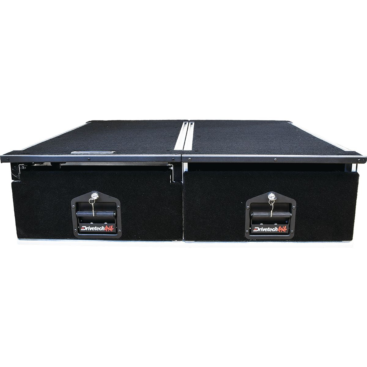 Drivetech 4X4 Vehicle Drawer - Twin Aluminium 1000 Inc. Fridge Slide DT-DS1000T