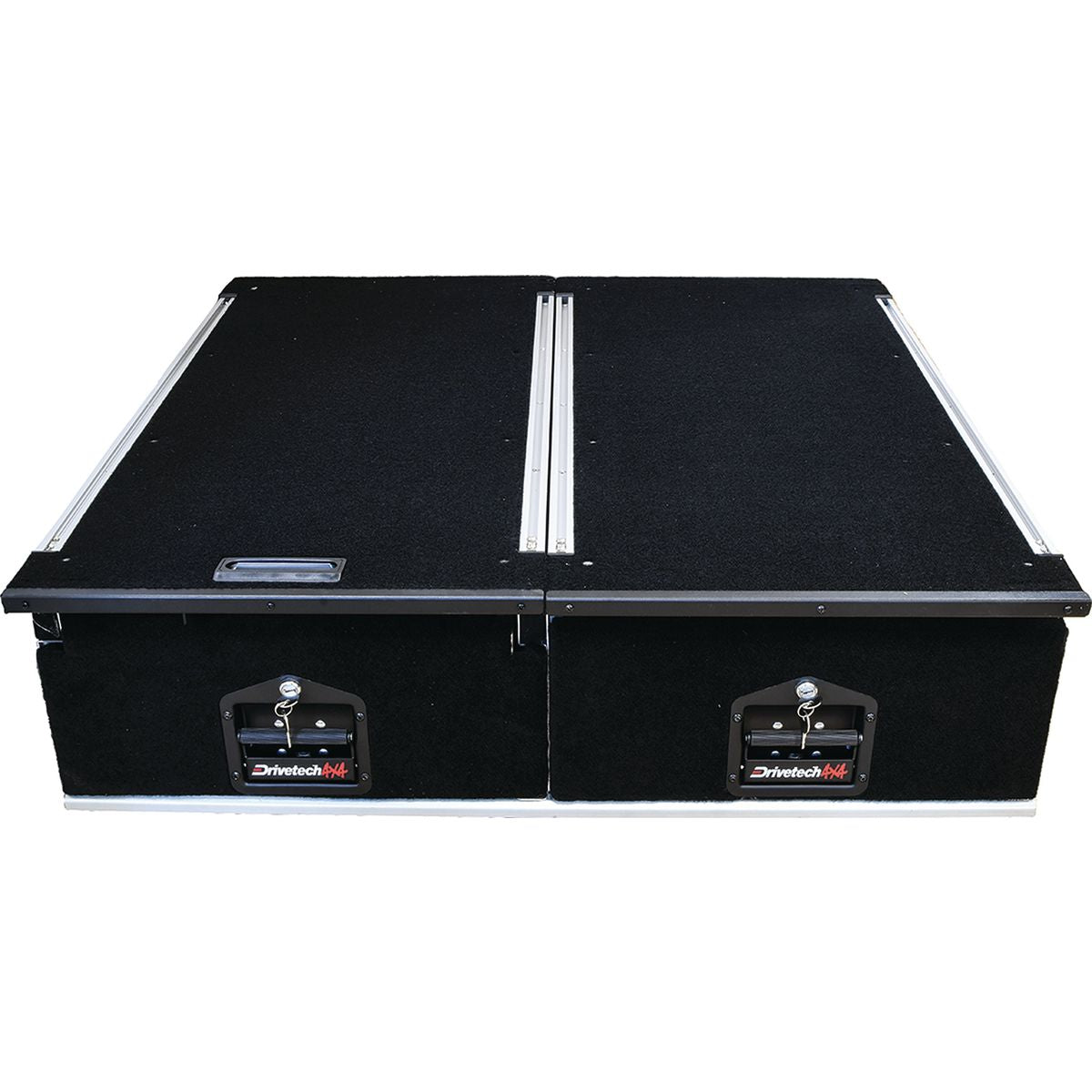 Drivetech 4X4 Vehicle Drawer - Twin Aluminium 1000 Inc. Fridge Slide DT-DS1000T