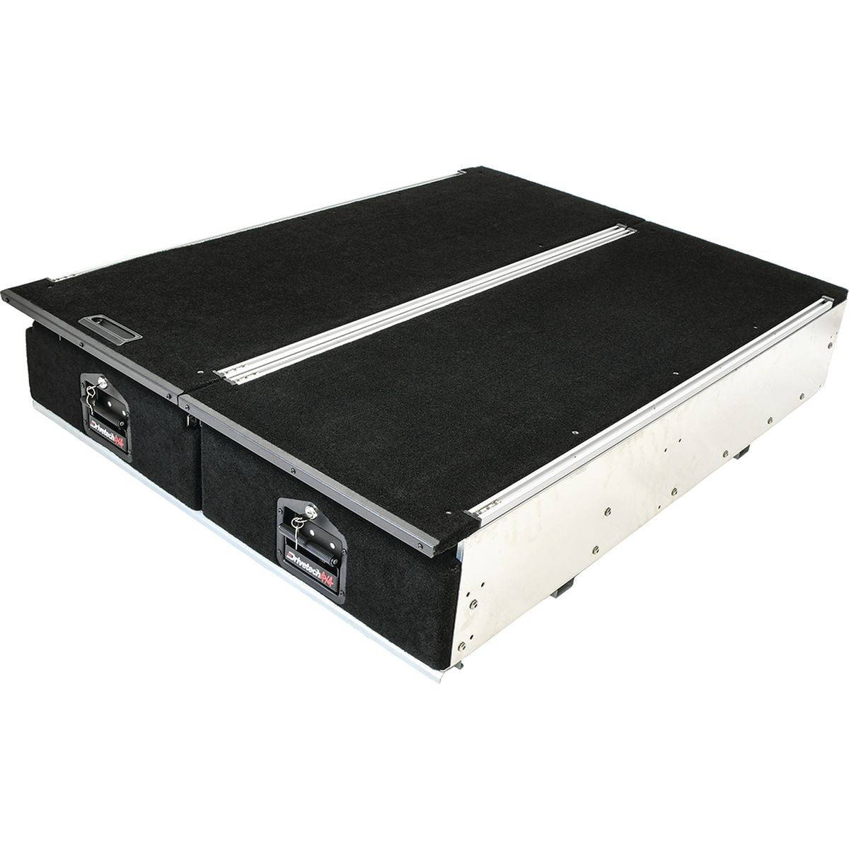 Drivetech 4X4 Vehicle Drawer - Twin Alu 1300 Inc. Fridge Slide DT-DS1300T