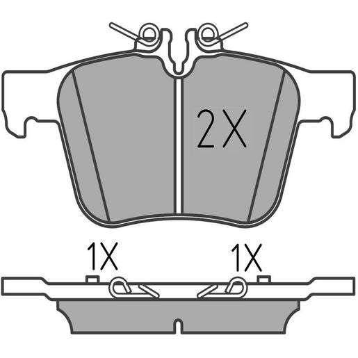 MEYLE Original Brake Pad Set Rear 025 253 5416
