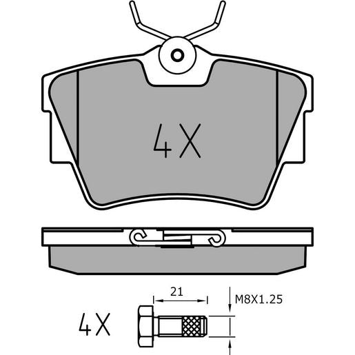 MEYLE Brake Pad Set 025 239 8017/PD