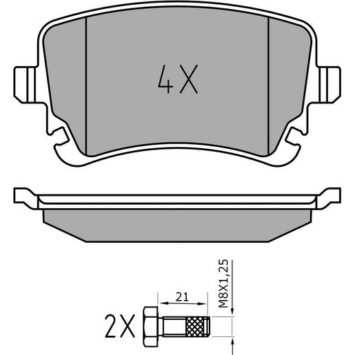 MEYLE Brake Pad Set 025 233 2617/PD