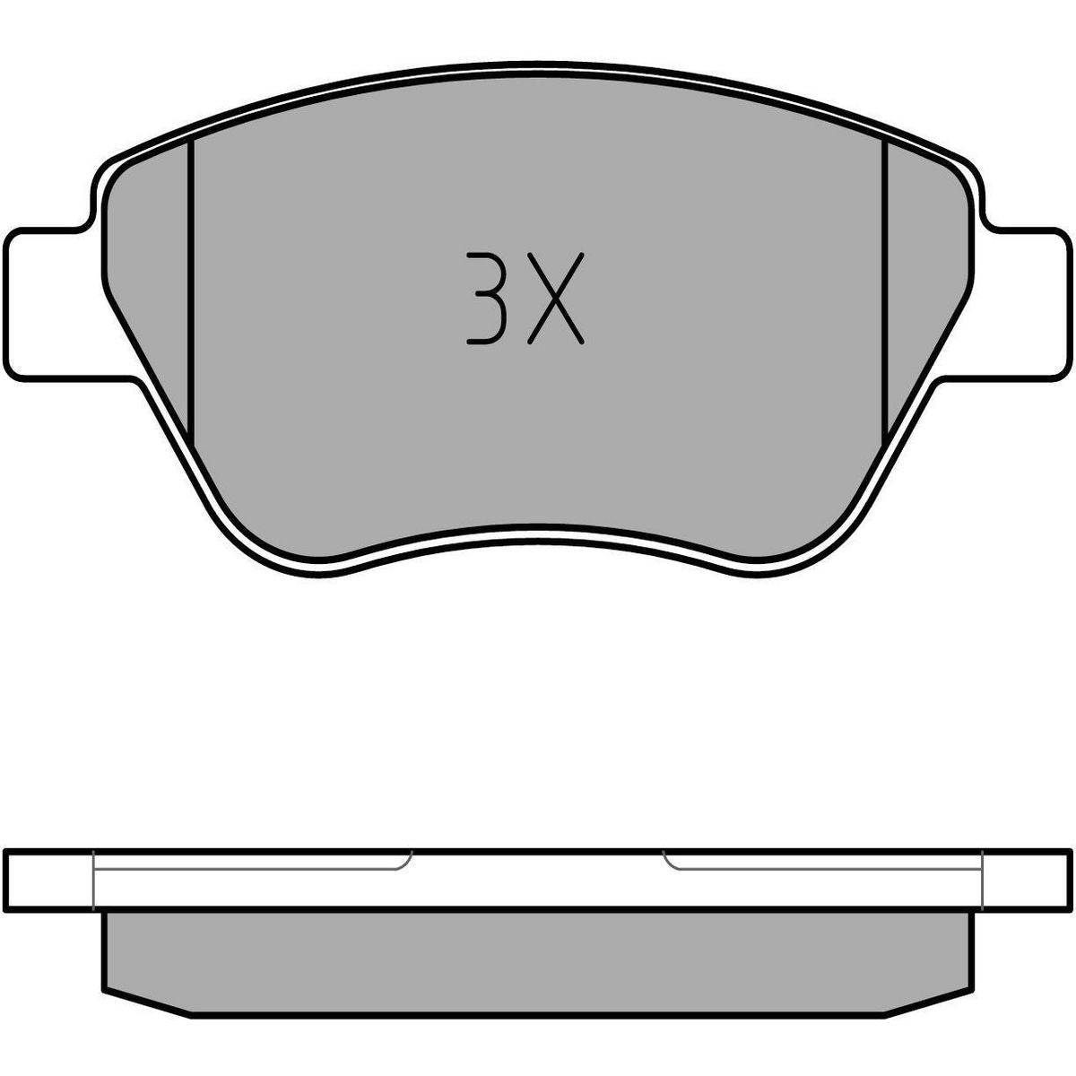 MEYLE Brake Pad Set 025 237 0517/PD