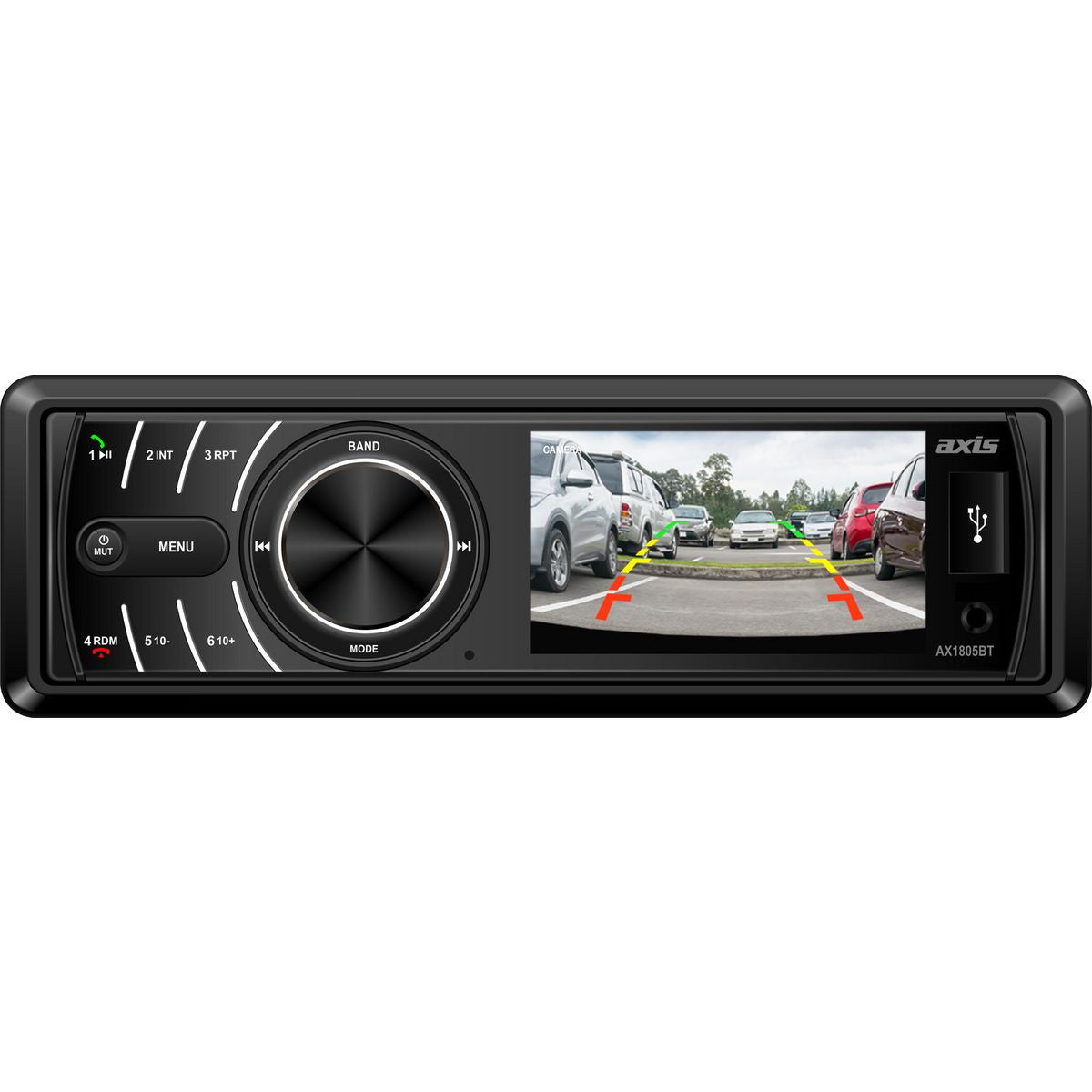 Axis Bluetooth USB Mechless Headunit w/ 3" LCD AX1805BT