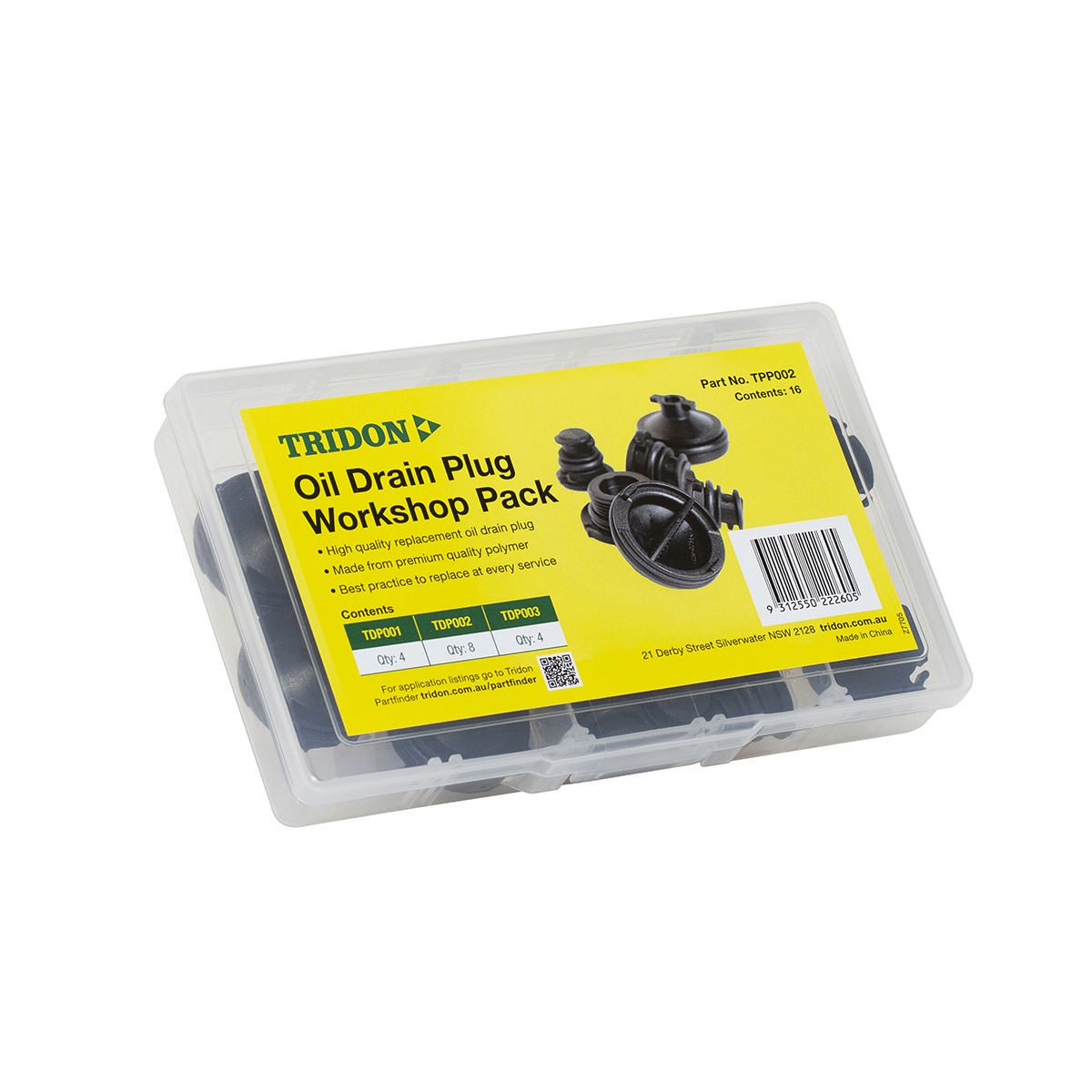 Tridon Oil Drain Plug Workshop Kit TPP002