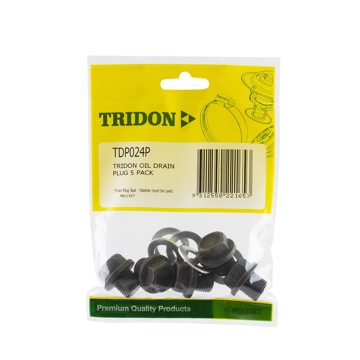 Tridon  Sump/Drain Plug 5 Pack - M16 X 1.5Mm  - Tdp024P TDP024P