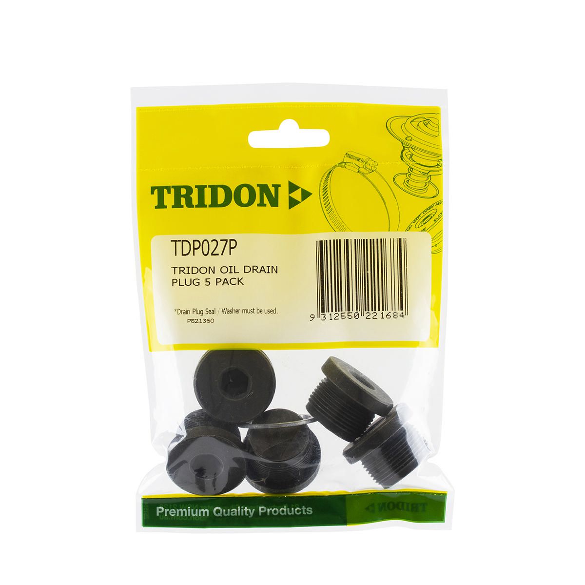Tridon  Sump/Drain Plug 5 Pack - M26 X 1.5Mm  - Tdp027P TDP027P