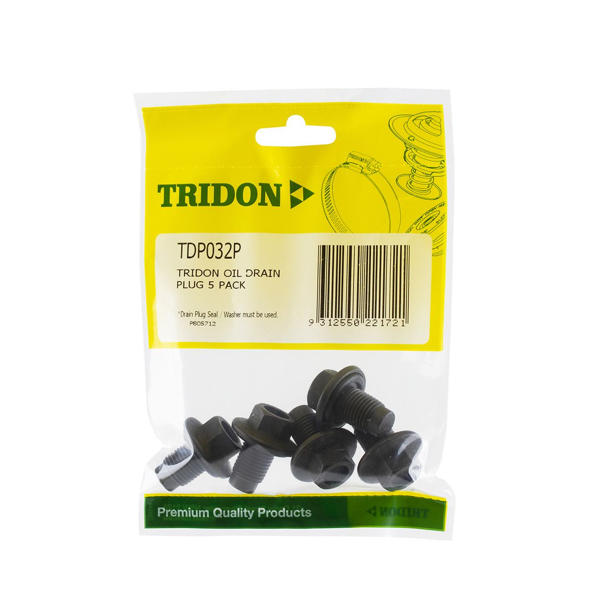 Tridon  Sump/Drain Plug 5 Pack - M14 X 1.5Mm  - Tdp032P TDP032P